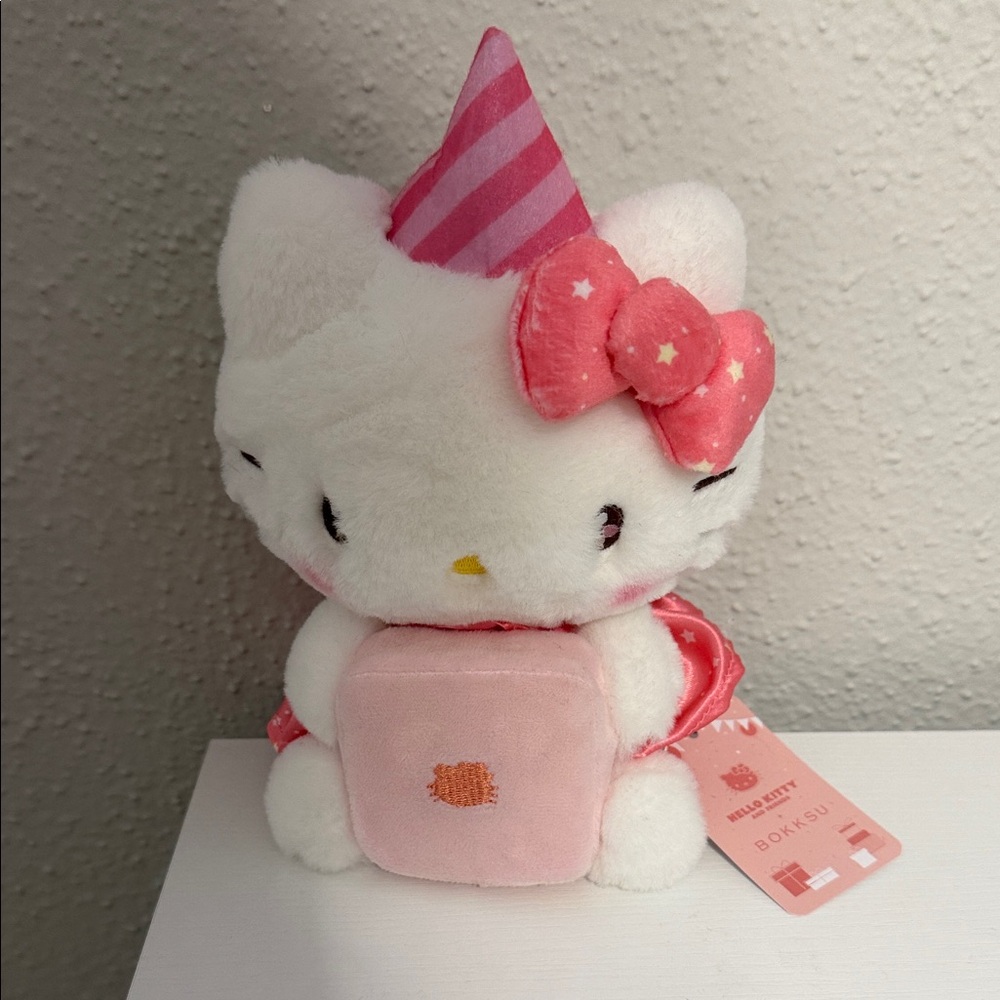 Sanrio Hello Kitty Plush with Pink Party Hat